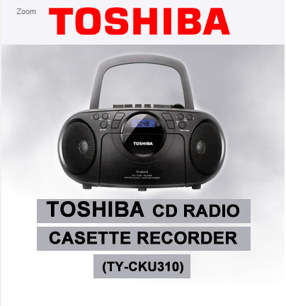 ĐÀI ĐĨA CD, USB RADIO TOSHIBA TY-CKU310