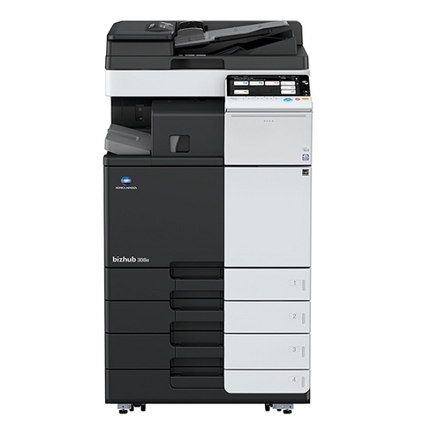 Máy photocopy Konica Minolta Bizhub 308e 4 khay giấy, wifi, LAN