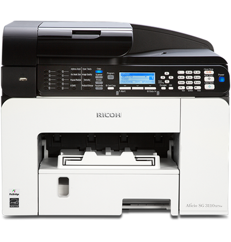 Máy in phun màu đa chức năng Ricoh SG 3110SFNW