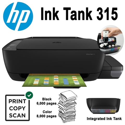 Máy in phun màu HP Ink Tank 315 All In One (Z4B04A) (Print, copy, scan)