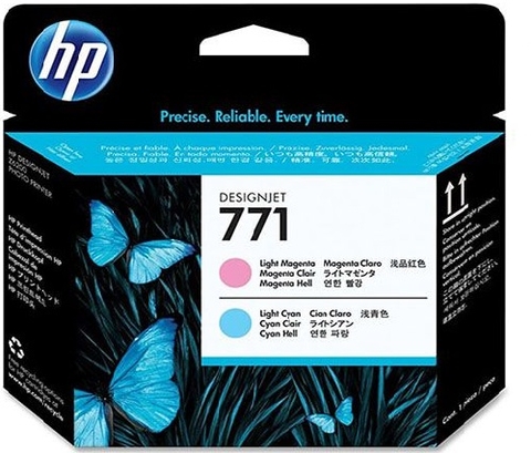 Đầu in HP 771 màu đỏ nhạt + xanh nhạt (CE019A) dùng cho máy in HP Z6200/6800