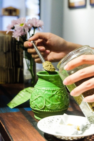 cách pha trà yerba mate argentina
