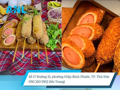 Hotdog Hàn Quốc là món ăn vặt đường phố