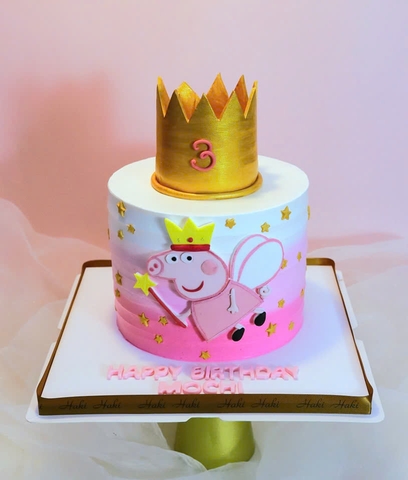 Bánh sinh nhật heo Peppa cho bé Mochi