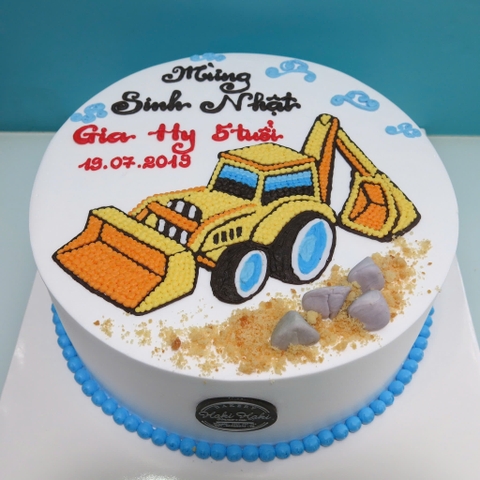 Bánh kem vẽ hình xe máy ủi cho bé