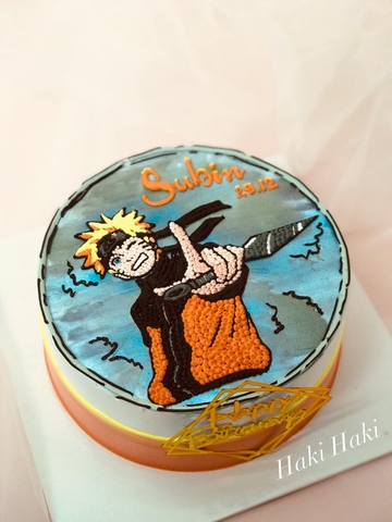 Bánh sinh nhật vẽ hình Naruto