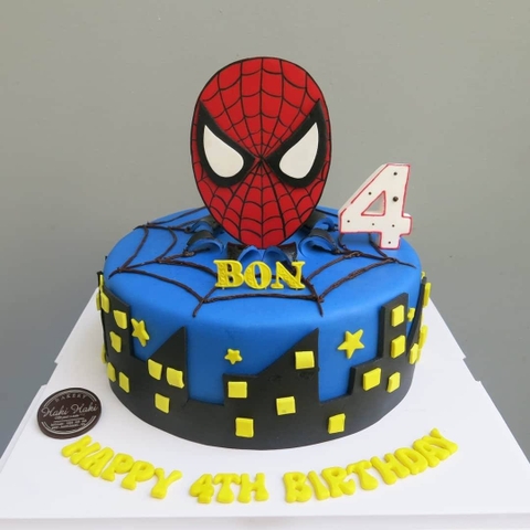 Bánh sinh nhật Spiderman Bon 4 tuổi