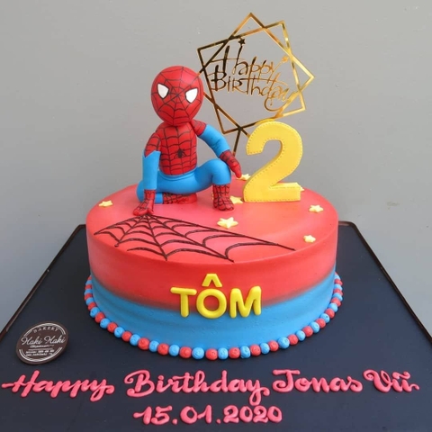 Bánh sinh nhật Spidermen cho bé TÔM