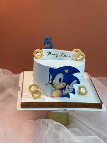Bánh kem in hình Sonic cho bé