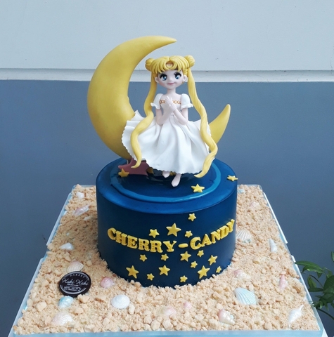 Bánh sinh nhật tạo hình thủy thủ mặt trăng