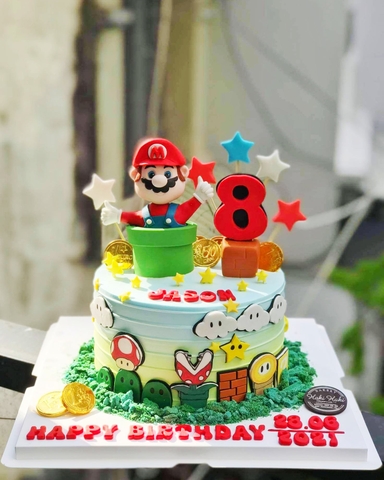 Bánh kem cho bé tạo hình Mario