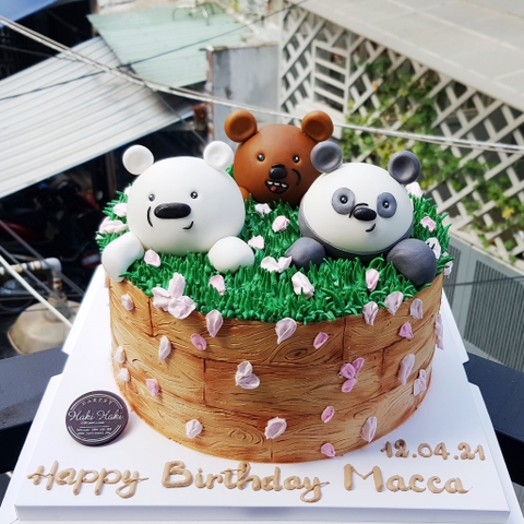 Bánh sinh nhật 3 chú gấu hoạt hình