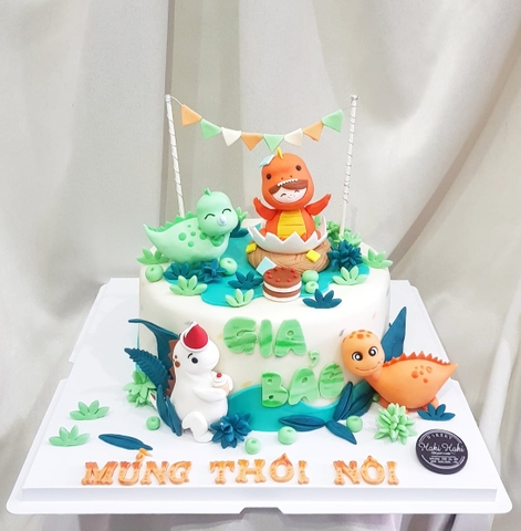 Bánh thôi nôi cậu bé khủng long