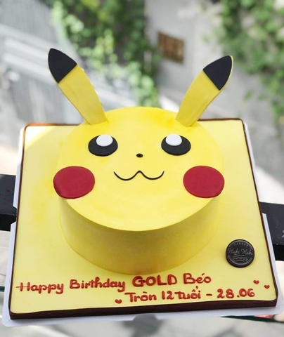 Bánh kem Pikachu tặng bé, tặng bạn