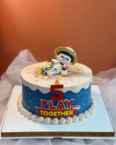 Bánh kem sinh nhật 5 tuổi cho game