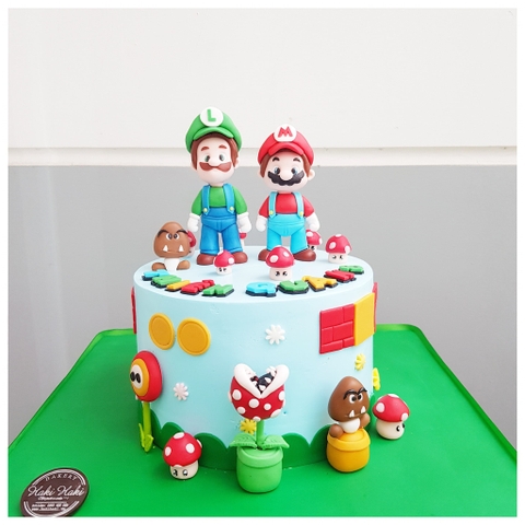 Bánh sinh nhật trạo hình Mario 3D
