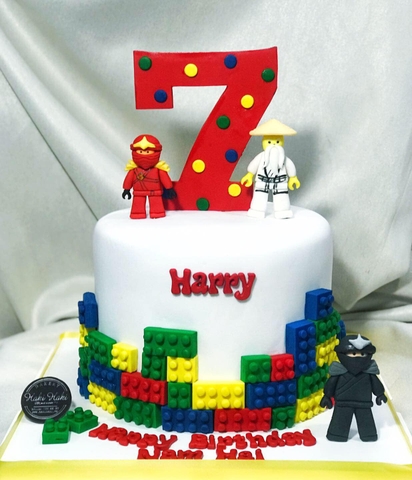 Bánh sinh nhật tạo hình Ninja Lego tặng bé