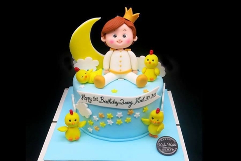 Bánh sinh nhật hoàng tử cho bé tuổi gà