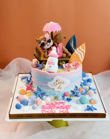 Bánh sinh nhật mừng bé Sóc 4 tuổi