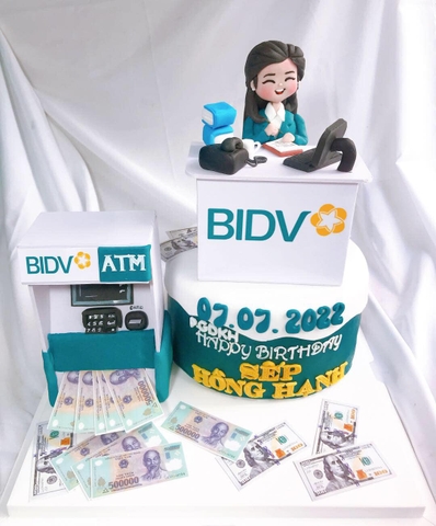 Bánh sinh nhật ngân hàng BIDV