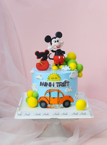 Bánh Mickey mừng sinh nhật 3 tuổi