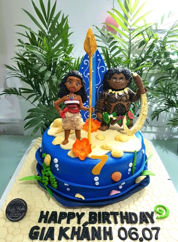 Bánh sinh nhật với tạo hình Moana