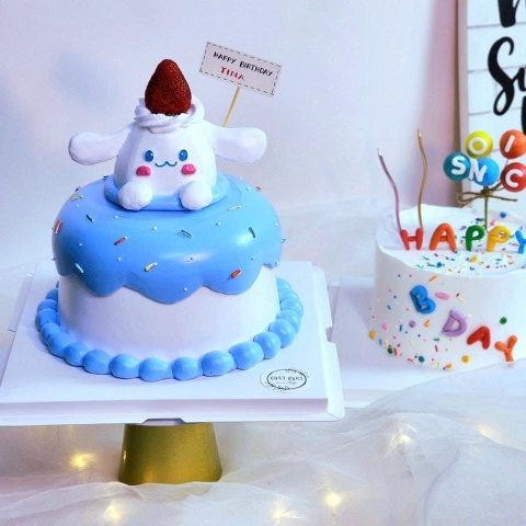 Bánh sinh nhật tạo hình kem Cinnamoroll cho bé