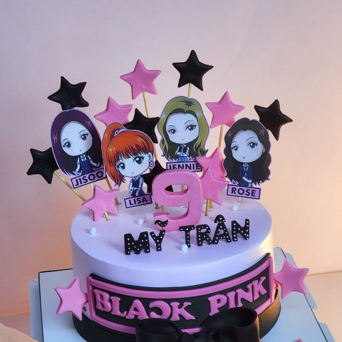 Bánh sinh nhật trang trí in hình Blackpink