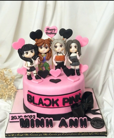 Bánh fondant tạo hình Blackpink