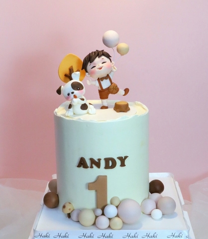 Bánh kem thôi nôi bé trai tuổi tuất