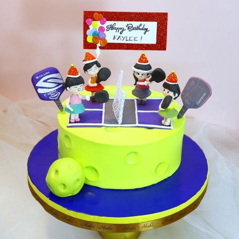 Bánh kem Pickleball, Bánh sinh nhật trang trí Pickleball