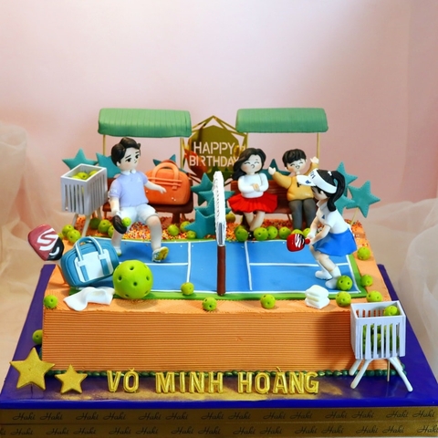 Bánh kem Pickleball, tạo hình sếp và gia đình