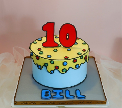 Bánh sinh nhật mừng Bill 10 tuổi