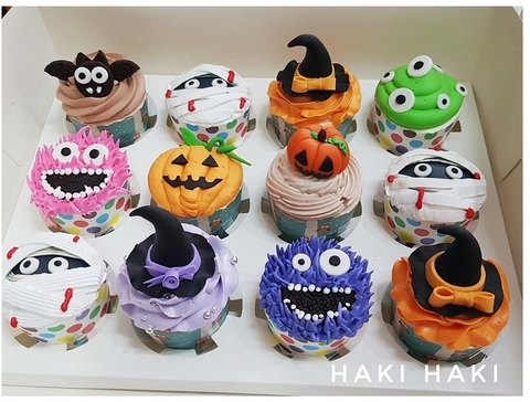 Cupcake tạo hình với chủ đề Halloween