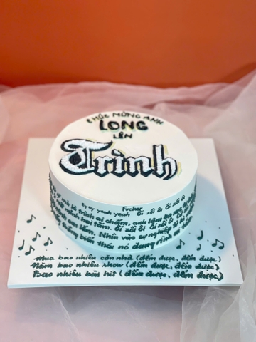 Bánh sinh nhật Trình theo yêu cầu