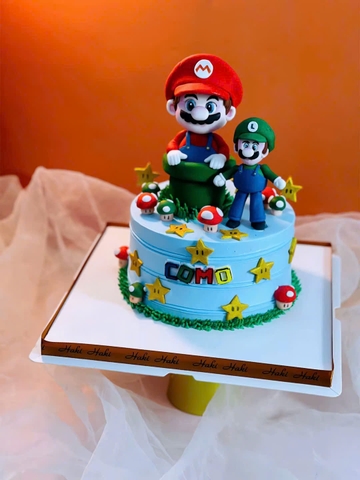 Bánh kem trang trí tạo hình Mario