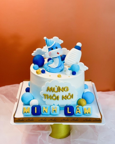 Bánh kem thôi nôi bé rắn Minh Lâm