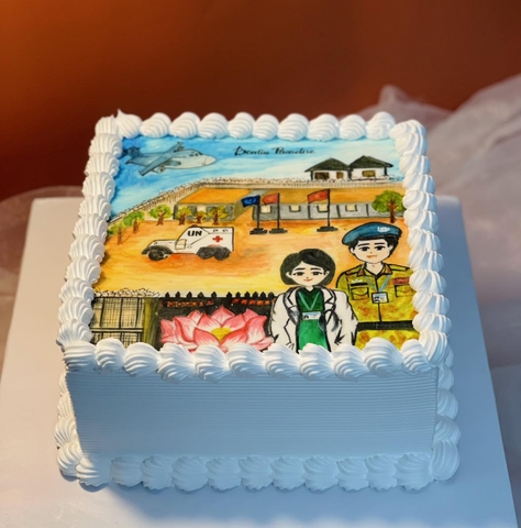 Bánh kem vẽ hình theo yêu cầu