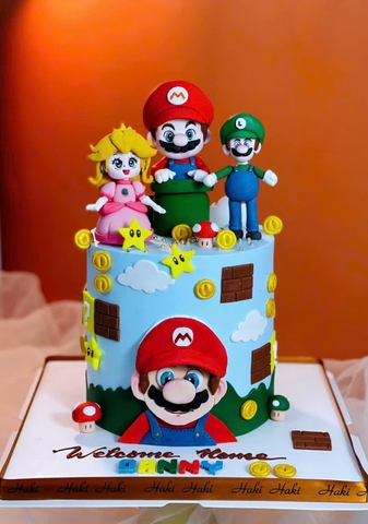 Bánh sinh nhật trang trí theo chủ đề Mario