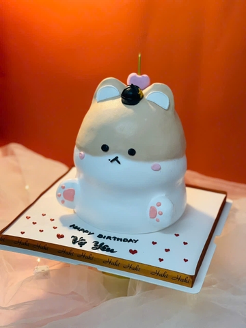 Bánh kem tạo hình chú cún dễ thương