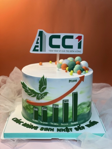 Bánh kem chúc mừng sinh nhật sếp Huấn