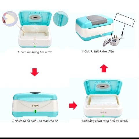 Máy Hâm Giấy Ướt Cho Bé