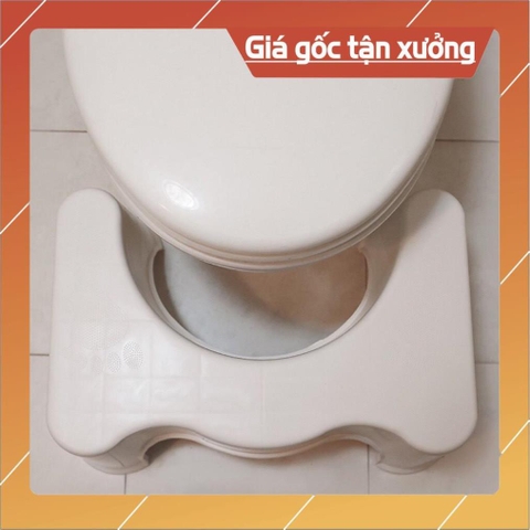 sale Ghế kê chân toilet chống táo bón Việt Nhật - Ghế kê chân đi vệ sinh sale