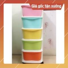 TỦ NHỰA 5 TẦNG CÓ BÁNH XE NHỰA VIỆT NHẬT [ Kho sỉ ]