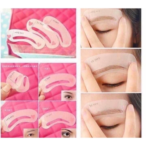 Khuôn Kể Lông Mày 1 Hộp 3 Dáng Khuôn Mày