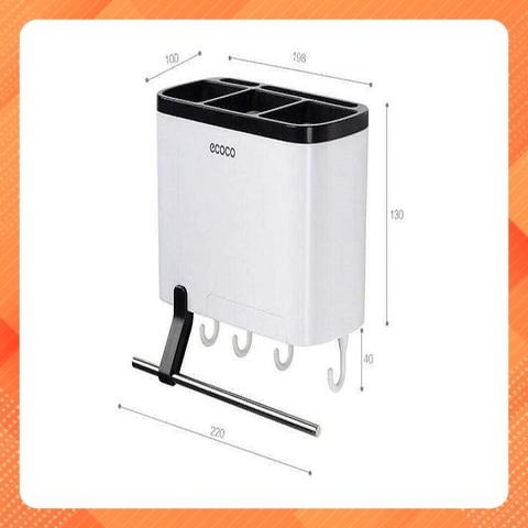 Ống đựng đũa dao cao cấp Ecoco siêu dính tường không cần khoan nhuavietnhat