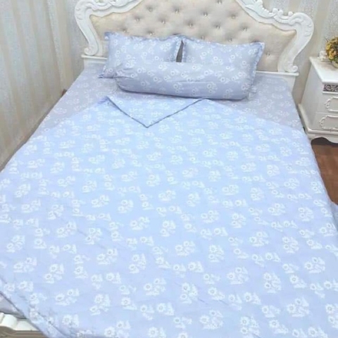Sét Bộ Ga Giường 1Vỏ Gối Ôm 2 Vỏ Gối Nằm Va 1 Chăn
