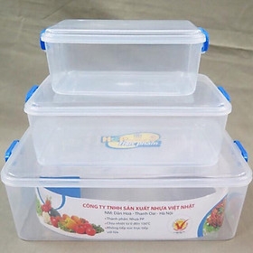 Bộ 3 hộp nhựa đựng thức ăn việt nhật