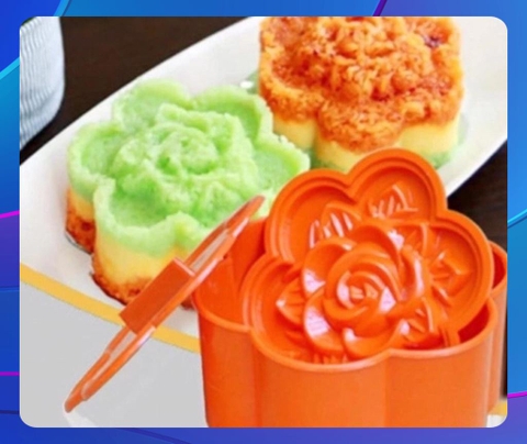 Khuôn xôi hình bông hoa hồng Đủ size siêu đẹp