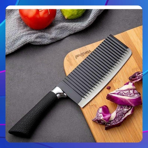 Dao Thái Nhật Lưỡi Gợn Sóng Bằng Thép Không Gỉ